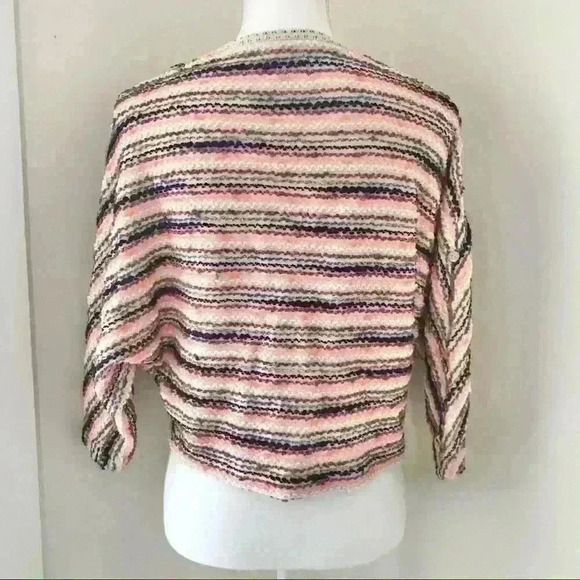 Anthropologie Postage Stamp Malu Spacedye Cropped Sweater - Picture 6 of 7